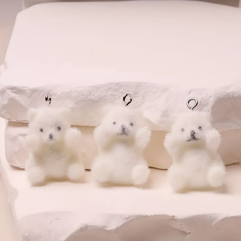 6Pcs 북극곰 수지 참 크리스마스 얼음 눈 테마 펜던 - Resin Art Materials 리뷰 및 가격